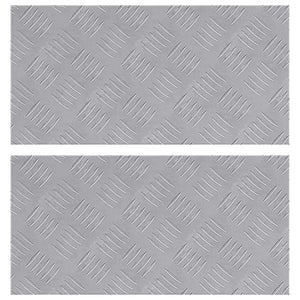 Treppenstufen Rechtwinklig Silber 50x25cm, 2er Set
