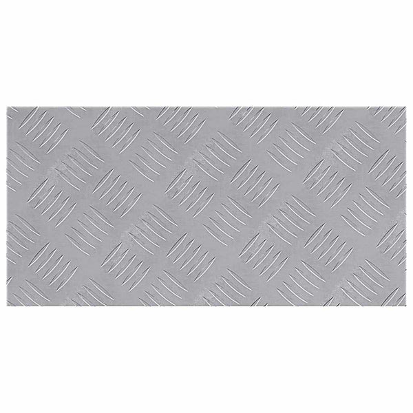 Treppenstufen Rechtwinklig Silber 50x25cm, 2er Set