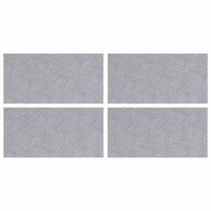 Treppenstufen Silber 50x25cm Aluminium 4er Set