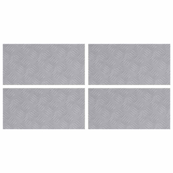 Treppenstufen Silber 50x25cm Aluminium 4er Set