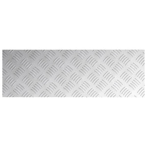 Treppenstufen Silber Aluminium 75x25cm 2er Set
