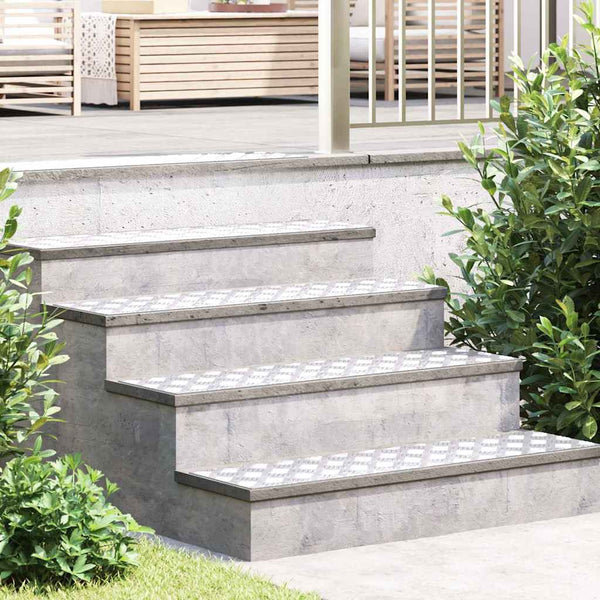Treppenstufe Rechtwinklig Silber 100x25cm 2er Set