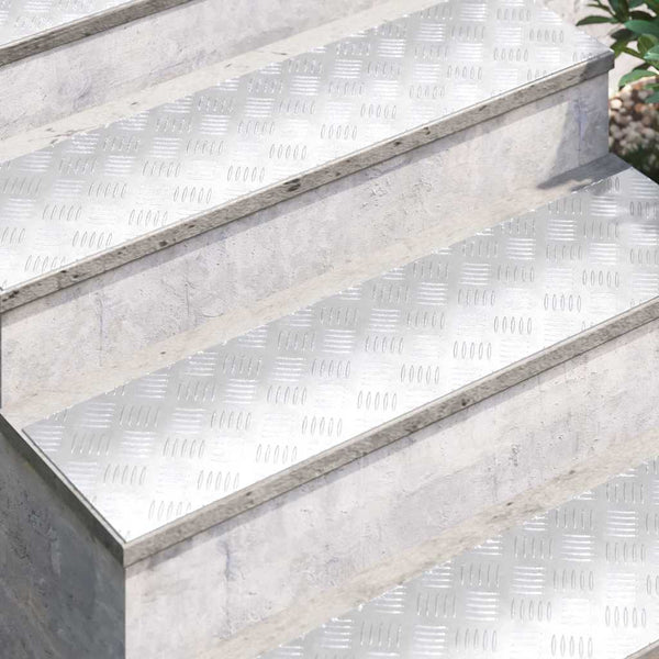 Treppenstufe Rechtwinklig Silber 100x25cm 2er Set