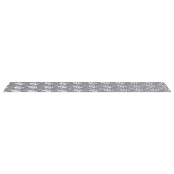 Treppenstufe Rechtwinklig Silber 100x25cm 2er Set