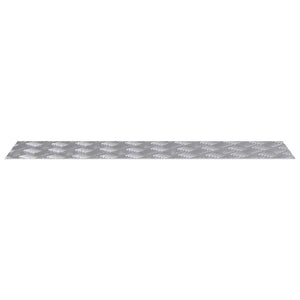 Aluminium Treppenstufen Silber 100x25cm, 4er Set