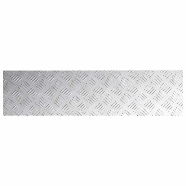 Aluminium Treppenstufen Silber 100x25cm, 4er Set