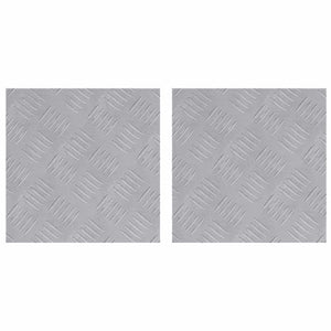 Quadratische Treppenstufen Silber 30x30cm, 2er Set