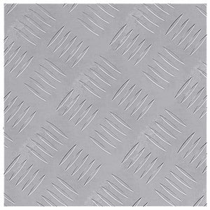 Quadratische Treppenstufen Silber 30x30cm, 2er Set