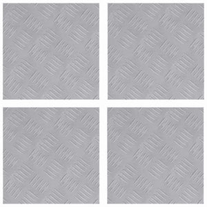 Aluminium Treppenstufen Silber 30x30cm 4er Set