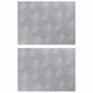 Aluminium Treppenstufen Silber 40x30cm, 2er Set
