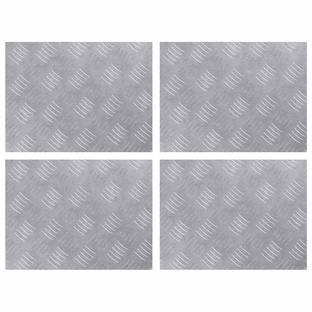 Treppenstufen Aluminium Silber 40x30cm 4er Set
