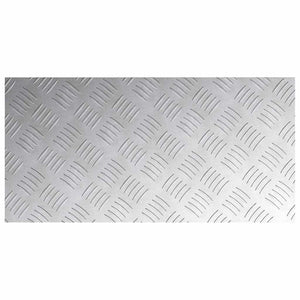 Aluminium Treppenstufen Silber 60x30cm, 2er Set