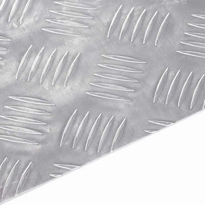 Treppenstufen Silber Aluminium 70x30cm 4er Set