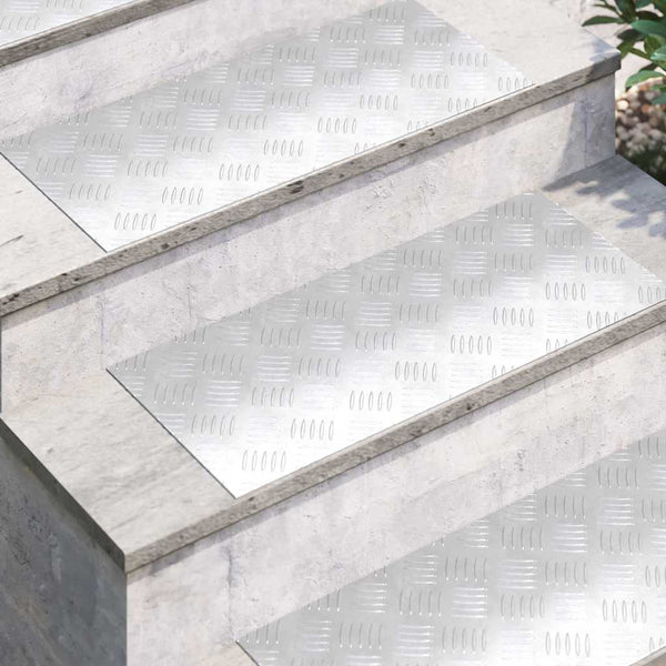 Treppenstufen Silber Aluminium 70x30cm 4er Set