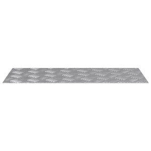 Treppenstufen Silber Aluminium 70x30cm 4er Set
