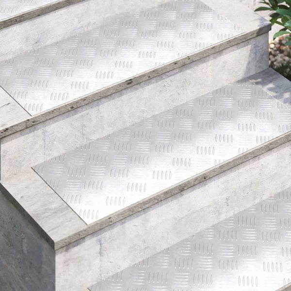 Treppenstufen Silber 80x30 cm, 2er Set