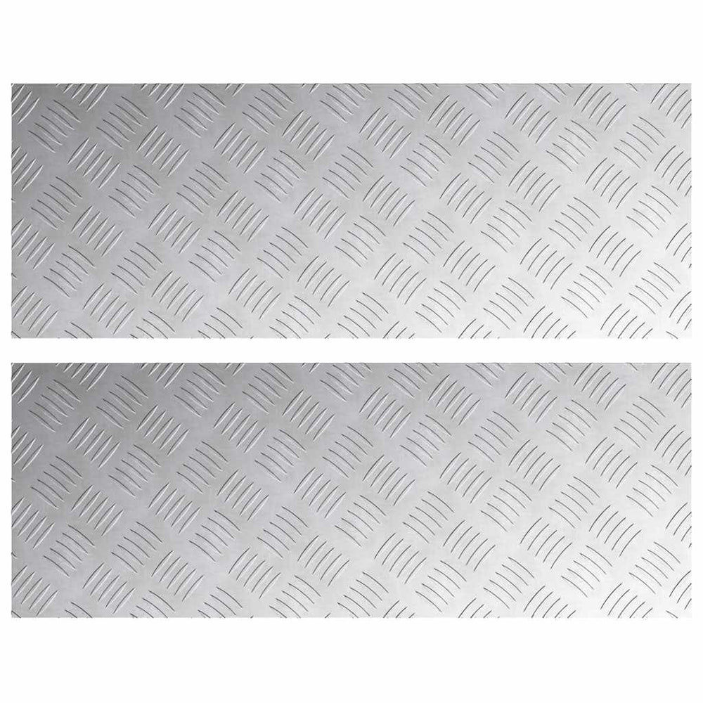 Treppenstufen Silber 80x30 cm, 2er Set