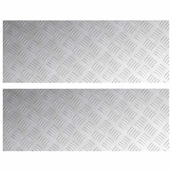 Treppenstufen Silber 80x30 cm, 2er Set