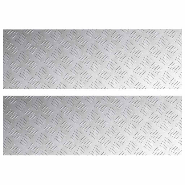 Treppenstufen Rechtwinklig Silber 90x30cm 2er Set