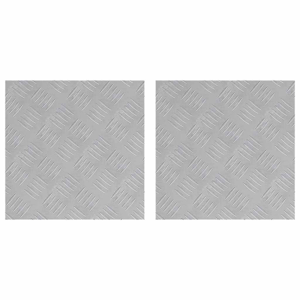Treppenstufen Quadratisch Silber 40x40cm 2er Set