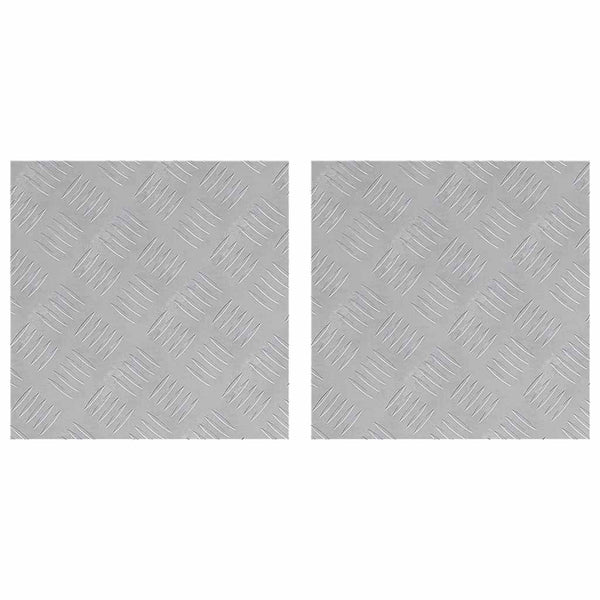 Treppenstufen Quadratisch Silber 40x40cm 2er Set