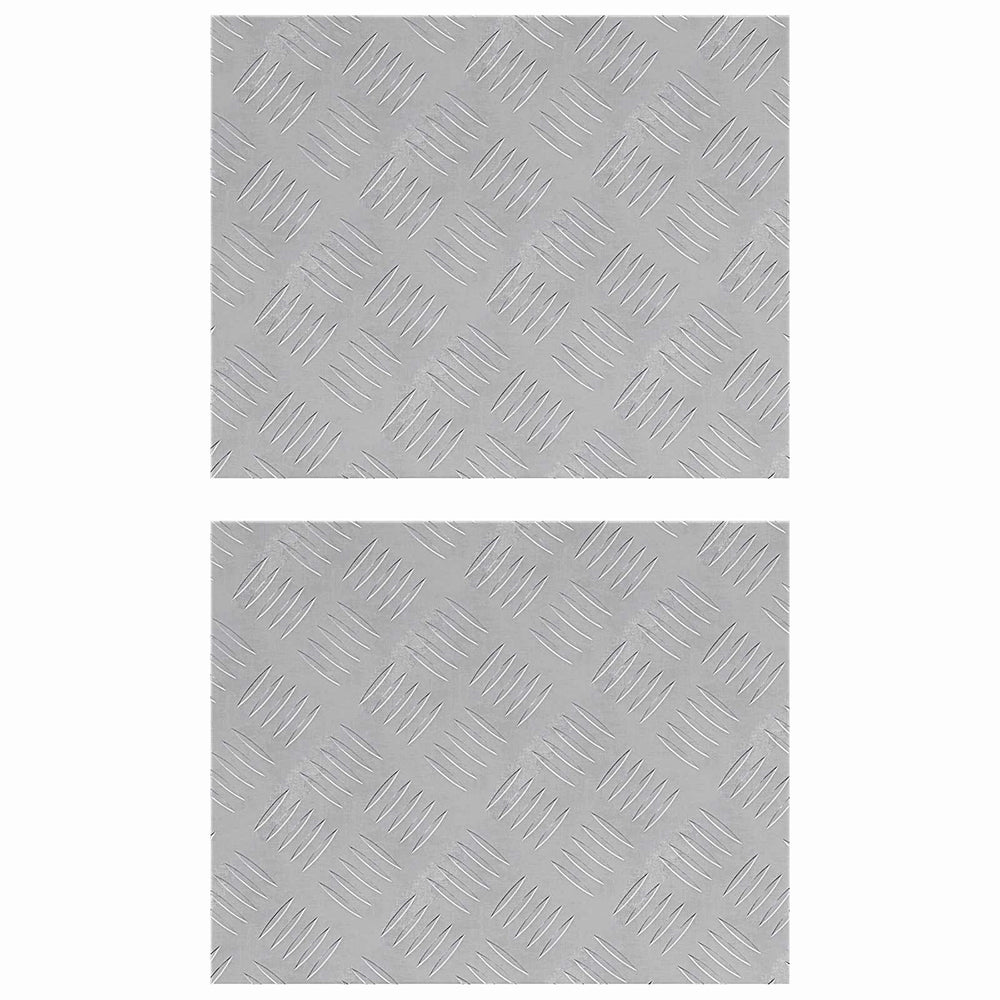 Treppenstufen Silber 50x40cm 2er Set
