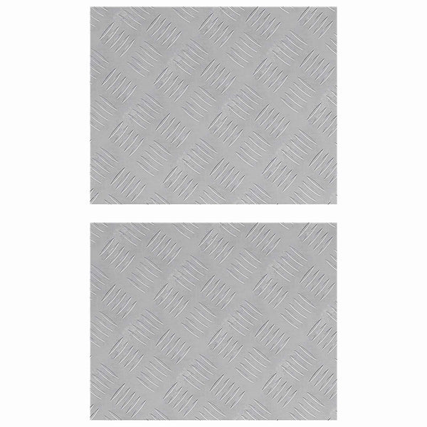 Treppenstufen Silber 50x40cm 2er Set