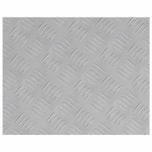 Treppenstufe Rechtwinklig Silber 50x40cm 4er Set