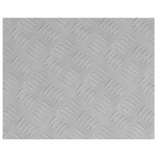 Treppenstufe Rechtwinklig Silber 50x40cm 4er Set