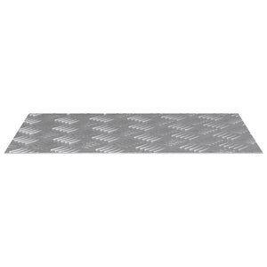 Aluminium Treppenstufen Silber 60x40cm 4er-Set