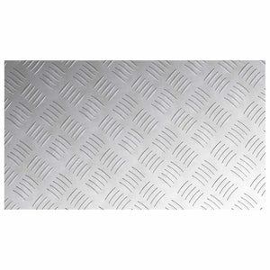 Alu Treppenstufen Silber 2er Set 70x40cm