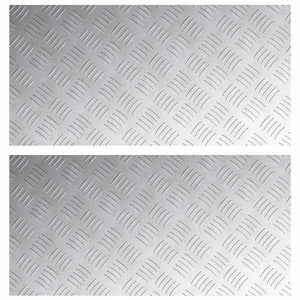 Treppenstufen Rechtwinklig Silber 80x40cm 2er Set