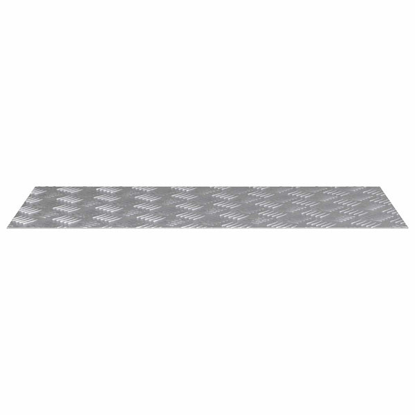 Rechtwinklige Treppenstufen Silber 90x40cm 2er Set