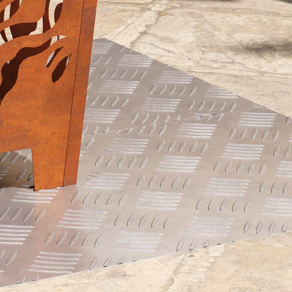 Alu Treppenstufe Silber 100x40cm 2er Set