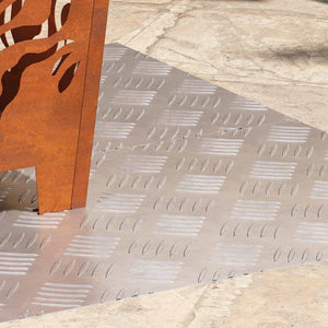 Alu Treppenstufe Silber 100x40cm 2er Set
