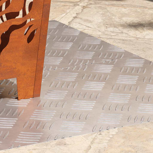 Alu Treppenstufe Silber 100x40cm 2er Set