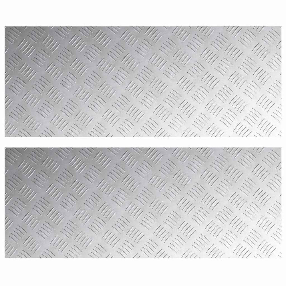 Alu Treppenstufe Silber 100x40cm 2er Set
