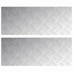 Alu Treppenstufe Silber 100x40cm 2er Set