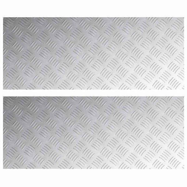 Alu Treppenstufe Silber 100x40cm 2er Set