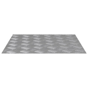 Quadratische Treppenstufen Silber 50x50cm 2er Set