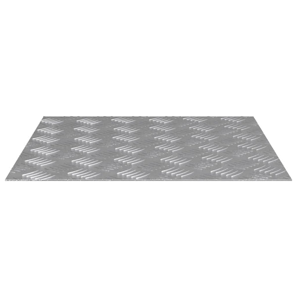 Quadratische Treppenstufen Silber 50x50cm 2er Set