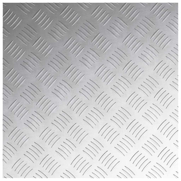Quadratische Treppenstufen Silber 50x50cm 2er Set