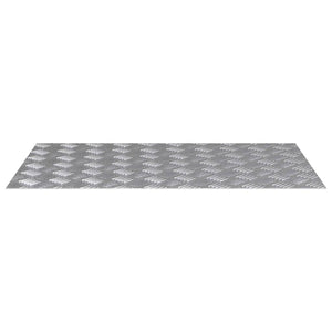 Aluminium Treppenstufen Silber 80x50cm 2er Set