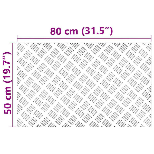 Aluminium Treppenstufen Silber 80x50cm 2er Set