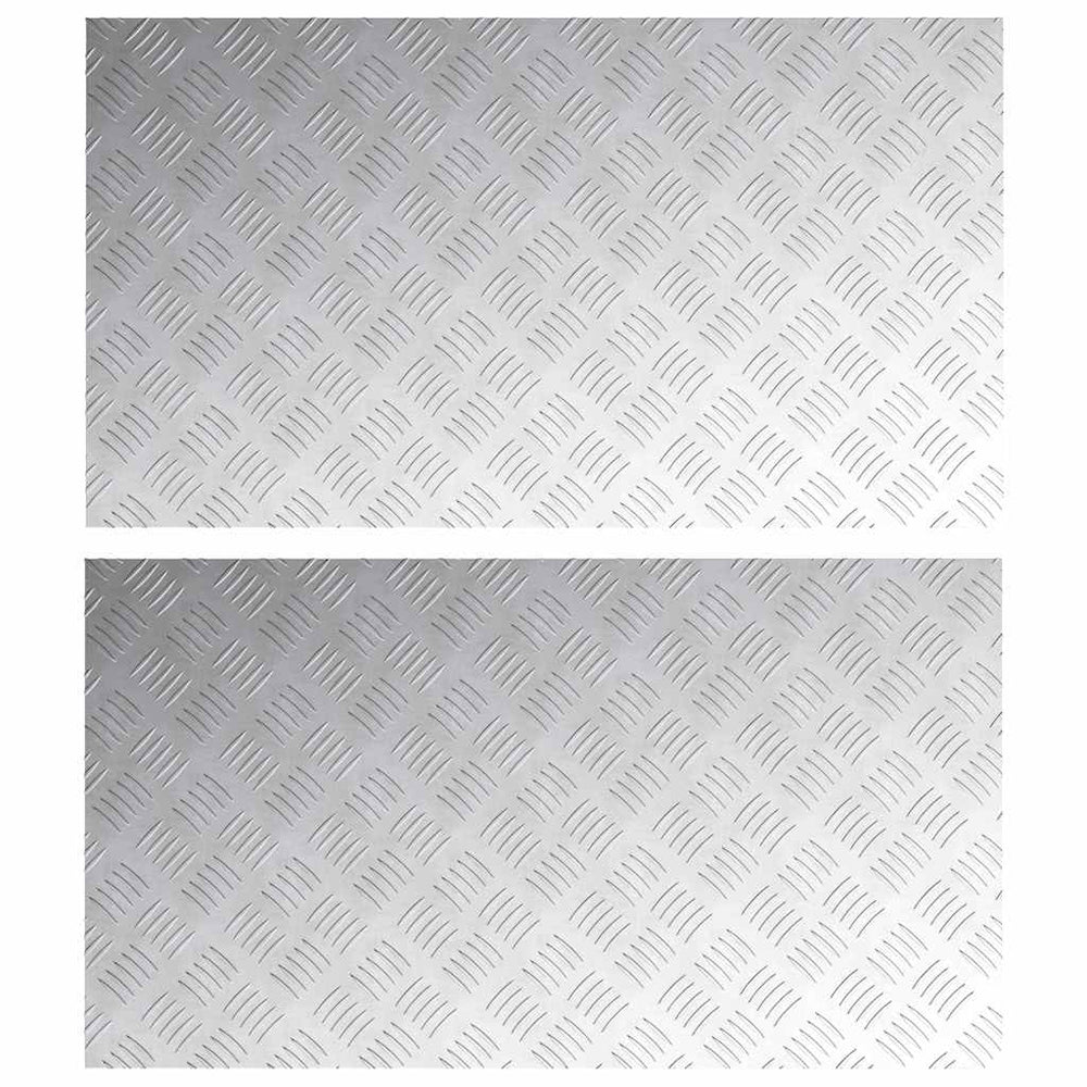 Aluminium Treppenstufen Silber 90x50cm 2er Set