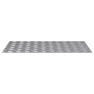 Treppenstufen Aluminium Silber 90x50cm 4er Set