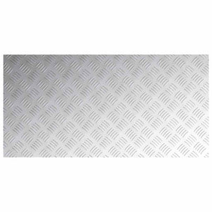 Aluminium Treppenstufen Silber 100x50cm 4er-Set
