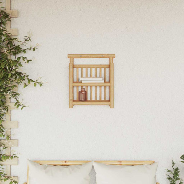 Wandregal Bambus Natur 40x13x44 cm