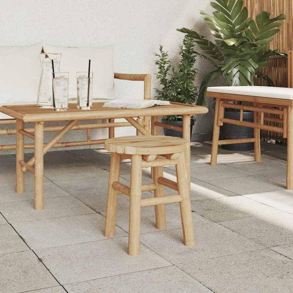 Bambus Hocker Natur 30x30x36 cm