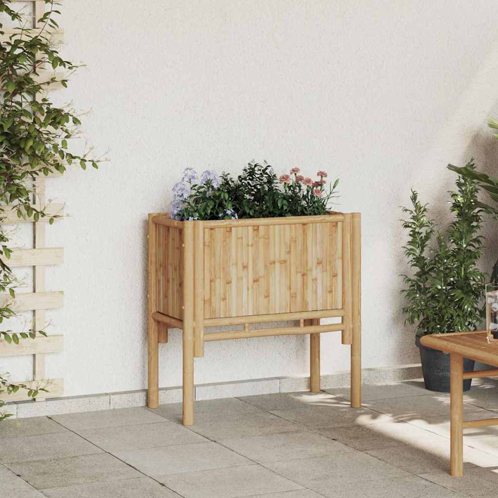 Bambus Hochbeet Braun 70x35x70cm